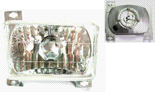 SEMI-SEALED HEAD LIGHT